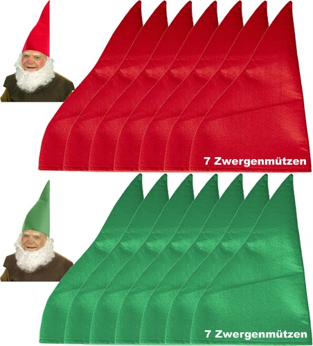 Zwergenmütze rot grün - o.,
