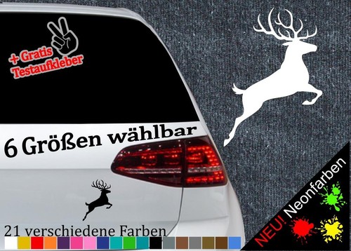 Jumping deer sticker kleber - jumping,