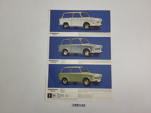 Werbeschrift trabant 601 - trabant, de