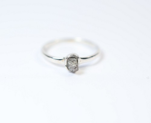 Ring rohdiamant 925 - u, /