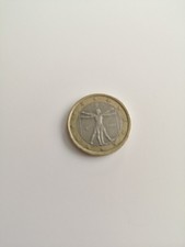 1 Euro Münze Italien Vitruvianischen Menschen von Leonardo Da Vinci 2002
