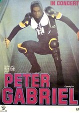 PETER GABRIEL  rares Konzertplakat von 1977 gerollt