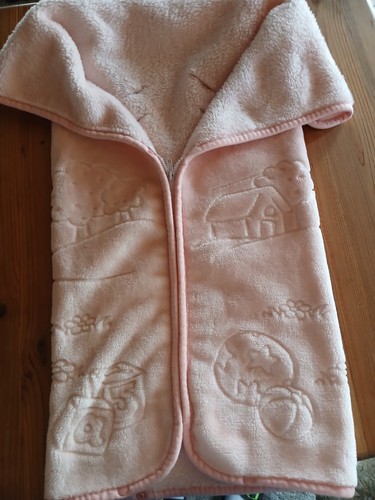 Einschlagdecke babyschale rosa - einschlagdecke,