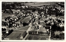 Ak Pasing München, Luftaufnahme von  Stadtansicht, Kirche, Wohnhäuser - 11310261