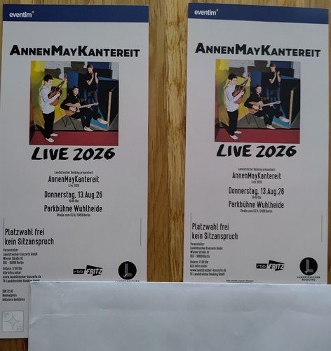 Konzerttickets - x,