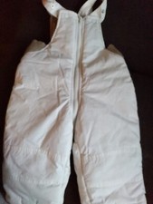 Tollen Unisex Schneehose Größe 74, Farbe Weiß von Klitzeklein
