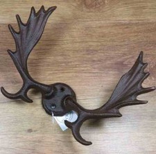 Garderobenhaken Gusseisen Wandhaken Geweih Kleiderhaken Nowi Design HK2198