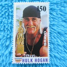 HULK HOGAN Briefmarke Stamp  BRAVO WWF WRESTLING