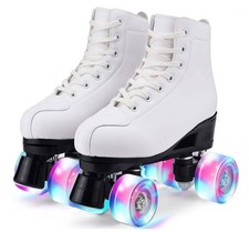 Retro Rollschuhe mit blinkenden LED Roller Skates Rollschuhe