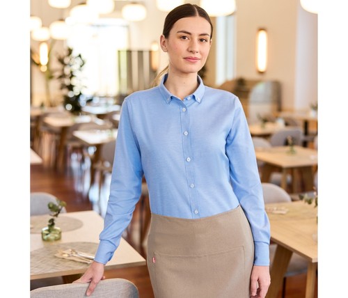 Velilla stretch oxford - oxford, bluse