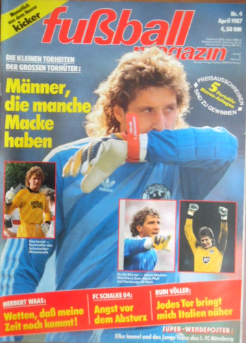 Kicker fußball magazin 1987 - magazin, 4-1987
