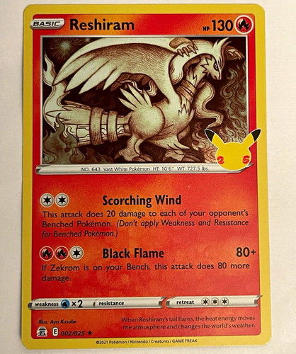 Reshiram holo 002 025 - reshiram,