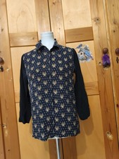 Sandro Bluse Damen Oberteil Hemd Hemdbluse Gr. EU 36 (SANDRO 1) Seide