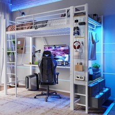 Hochbett 90x200cm Eisenrahmen