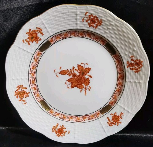 Herend apponyi orange teller - apponyi, orange,