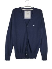 MOODS OF NORWAY V-Ausschnitt Strickjacke Herren Größe L