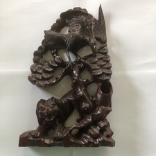 Holzrelief Asien Schnitzerei