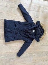 Napapirji Damen Parka Jacke, Marineblau, Kapuze, Größe L