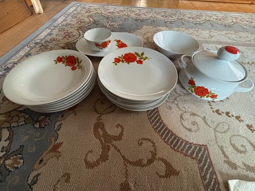 Geschirrservice mit blumen - geschirrservice,