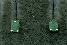 Smaragd  Ohrstecker  925er