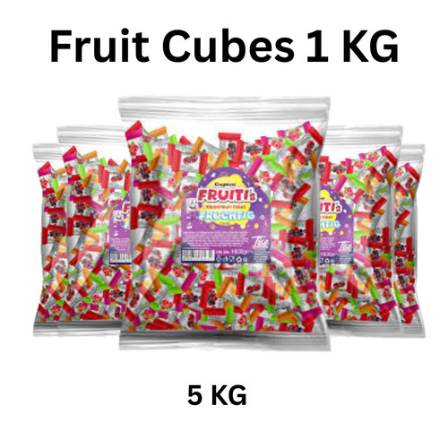 5kg fruit cubes fruchtbonbons - fruit,