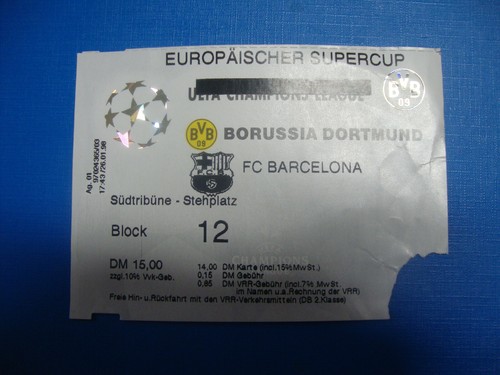 1998 ticket finale - finale, european