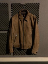 BOSS  brown suede moto jacket