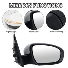 Für Hyundai I20 MK2 GB IB 2015-2020 Außenspiegel Rückspiegel Rechts Weiß 5 Draht