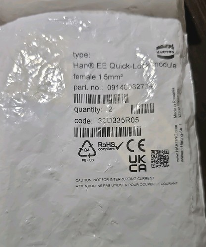 Pack harting quick lock - pack, quick-lock