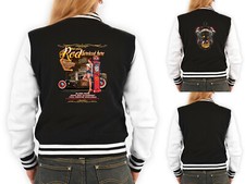 Damen College Jacke - Rockabilly Hot Rod Motiv - Rockabilly Jacke Damen / Frauen