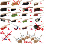 TOP ab 1.29€ ! Handfeger Kehrgarnitur HACCP Kokos Arenga Rosshaar Elaston Draht