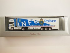 Herpa Scania Sattelzug Info Polisen Schweden Werbemodell Nr. ? , 1:87 in OVP