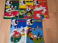 Micky Maus - Konvolut 5 Comichefte 1970-72 mit MM-Magazin + Sammelbild