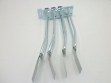 4 Doppelhaken/Warenträger verchromt für Lamellenwand/Panellenwand,15cm,Neuwertig