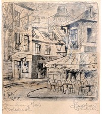 Gerhard WINDISCH 1895-1961 Radierung SIGNIERT um 1928 Beaubourg PARIS