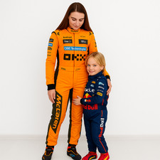 Damen mit Kinder Kart