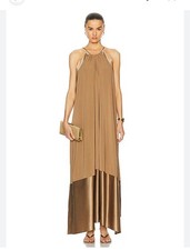 Max Mara, beiges Satin kleid