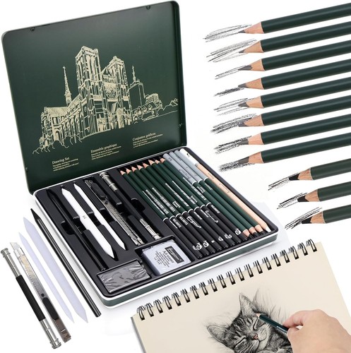Skizzen zeichen bleistift set - zeichen,
