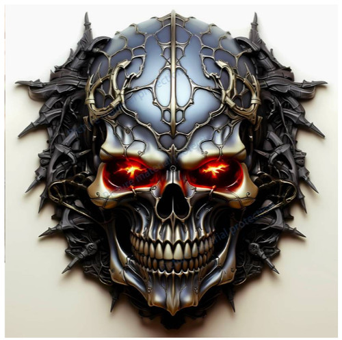 Totenkopf aufkleber skull - 3d,