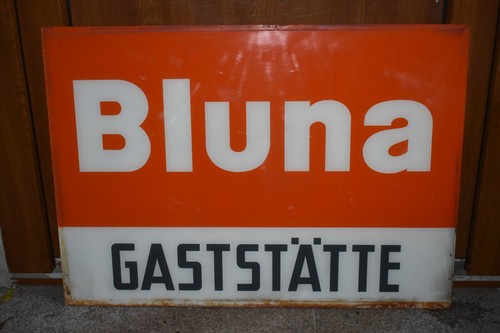 Altes reklameschild bluna - altes, reklameschild,bluna