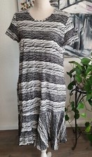 ? Klok Kleid maritim gestreift Volant Kurzarm Gr. L 42 44  - TOP Zustand ?