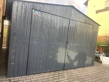 Blechgarage 3x4x2,55 Fertiggarage Container Leichtbauhalle Blechlager Metallhaus