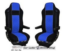Truck seat covers black blue