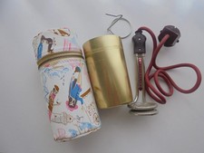 Tauchsieder Camping 50er Jahre Reiseset Oldtimer mit Becher und Etui