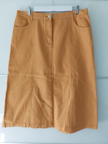 Jeansrock senfgelb 42 - jeansrock,
