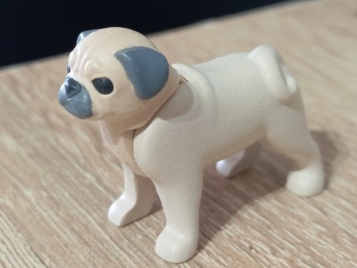 Playmobil figur hund mops bull - hund,