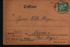 Bahnpost Bremen-Thedinghausen 1925