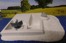 1:72 Bunkerstellung mit 5 cm Festungspak + S-35  Pz-Turm unbemalt Atlantikwall