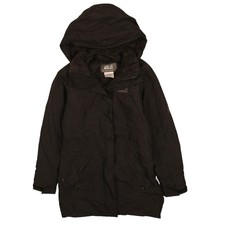 Schwarzer Parka Mantel Damen