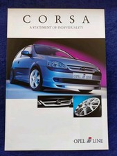 OPEL Corsa C i-Line Prospekt 9.2001